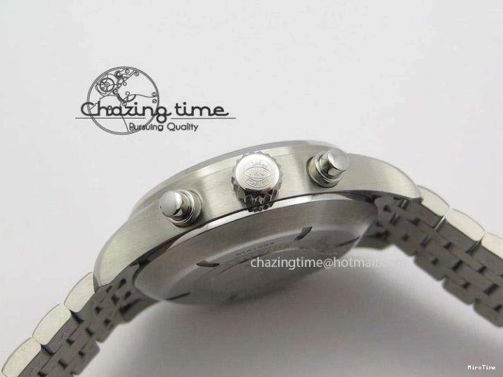 MIROTIME 0305 Pilot Spitfire Chrono ZF Best Edition Gray Dial On SS Bracelet A WrinkleFree 7357